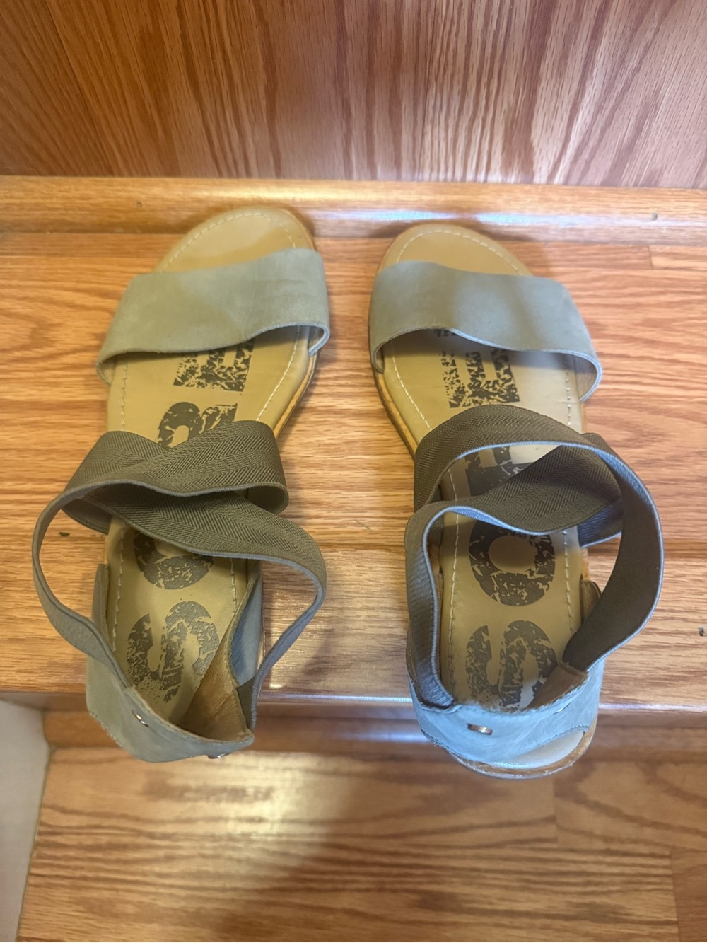 Sorel Olive Green Elastic Strap Women’s Sandals